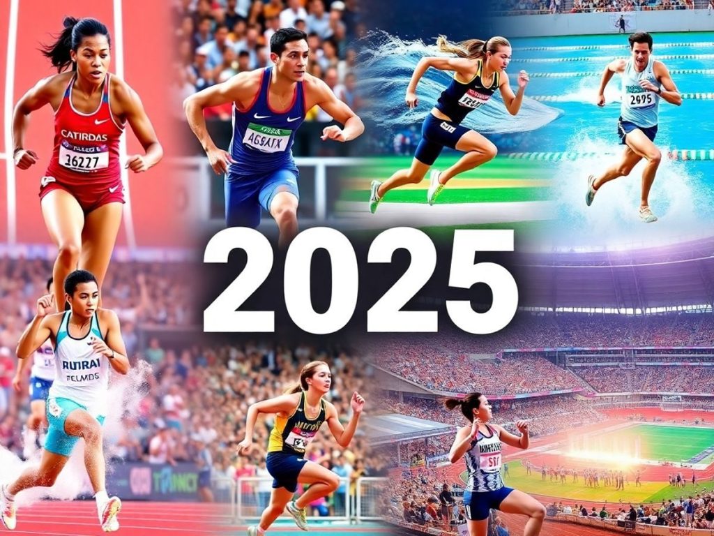 Colaj cu sportivi in competiții majore din 2025.